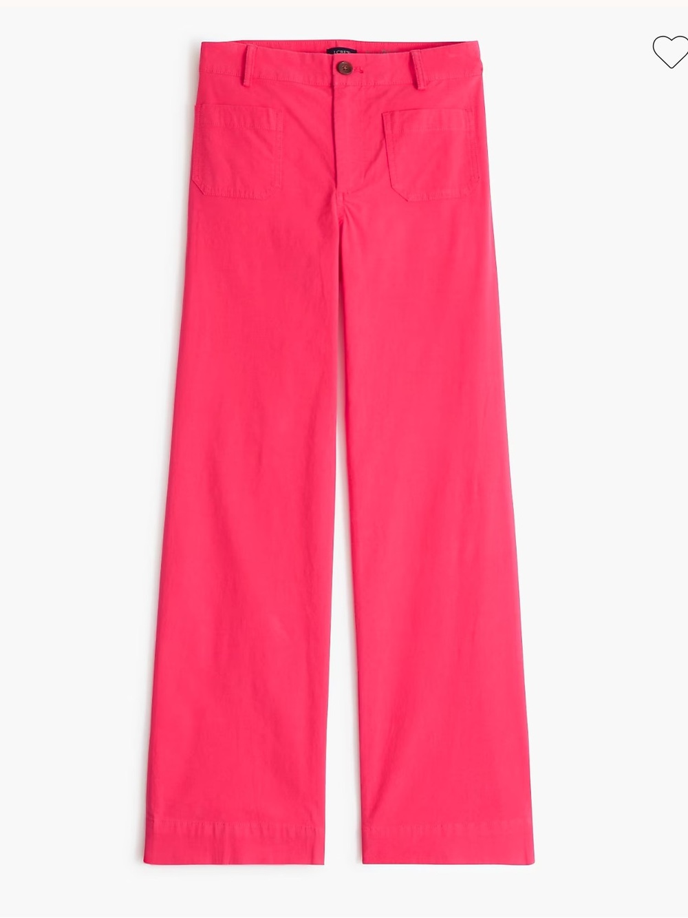 JCrew Factory Lizzie Wide Leg Pant Rasberry Sherbert